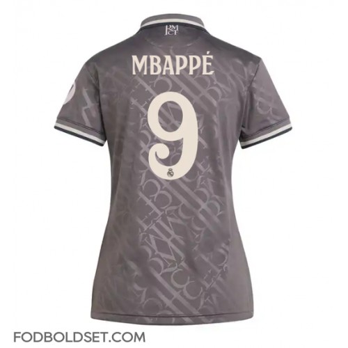 Real Madrid Kylian Mbappe #9 Tredjetrøje Dame 2024-25 Kortærmet